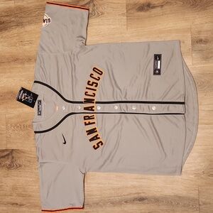 Mike Yastrzemski San Francisco Giants Gray Stitched Mens Large New